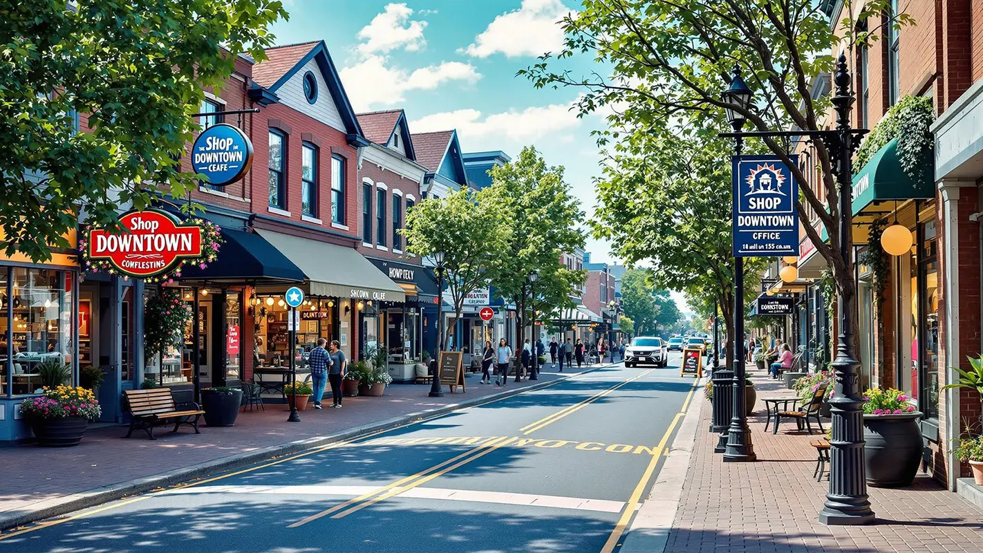 Downtown Bloomfield Hills near Rutkowski Law Firm
